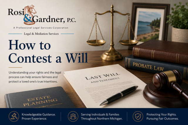 How to contest a will in Traverse City, MI.